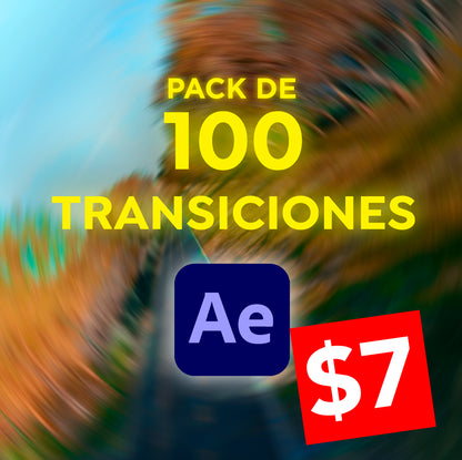 Pack de 100 Transiciones para After Effects